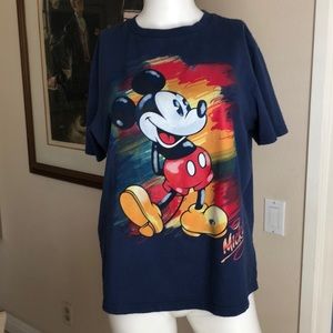 Disney  Navy Mickey Mouse ShortSleeve Tee SzSm
